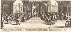 Jutalmak kiosztása alkotó: Jacques Callot