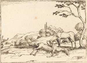 Doe Gyászolja csikóját. alkotó: Jacques Callot