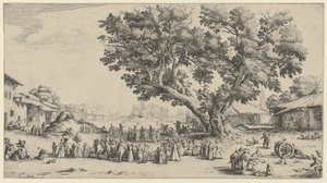Falusi ünnepség alkotó: Jacques Callot