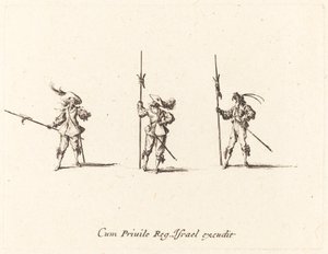Fúrjon alabárddal alkotó: Jacques Callot