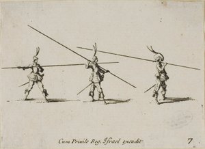 Fúró a Muskétával, hetedik lemez a Katonai gyakorlatokból alkotó: Jacques Callot