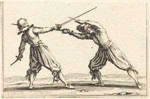 Párbaj kardokkal és tőrökkel alkotó: Jacques Callot