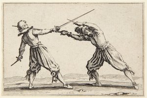 Párbaj kardokkal és tőrökkel alkotó: Jacques Callot