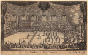 Monseigneur Henry de Lorraine bevonulása, a „A lovagi torna” című sorozat 7. lapja alkotó: Jacques Callot