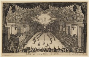 Belépés gyalog, „A küzdelem a sorompónál” sorozatból alkotó: Jacques Callot