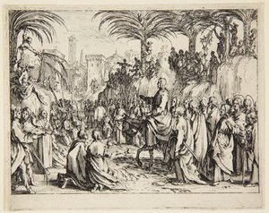 Bevonulás Jeruzsálembe alkotó: Jacques Callot
