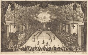 Őfelsége bevonulása gyalog alkotó: Jacques Callot
