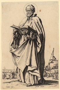 Megváltó, a „Jézus, a tizenkét apostol és Mária” sorozat 2. lapja alkotó: Jacques Callot