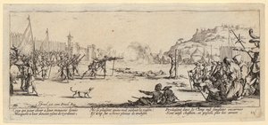 Lelőés, a „A háború szürkéjei” című sorozat 12. része alkotó: Jacques Callot