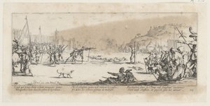 Lelőés, a „A háború borzalmai” című sorozat 12. része alkotó: Jacques Callot