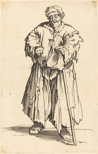 Kövér koldus lesütött szemmel alkotó: Jacques Callot
