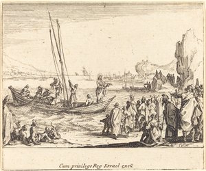 Emberhalász, 1635. alkotó: Jacques Callot