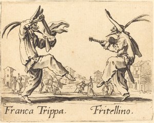 Franca Trippa és Fritellino alkotó: Jacques Callot