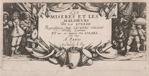 A háború nagy nyomorúságai címlapja alkotó: Jacques Callot