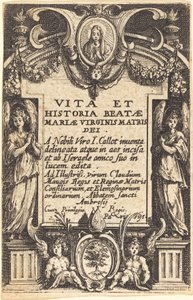 A „The Life of the Virgin” címlapja alkotó: Jacques Callot