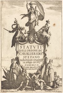 A Szent István Lovagrend alapszabályának homlokzata. alkotó: Jacques Callot