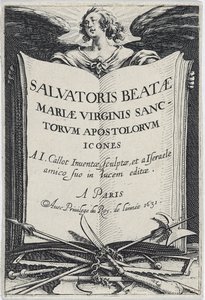 Elülső kép a Les Grands Apôtres-ből (A nagy apostolok), 1631 alkotó: Jacques Callot