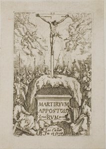 Címlapkép, Az apostolok mártíromsága című könyvből alkotó: Jacques Callot