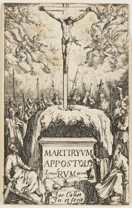 Címlapkép, Az apostolok mártíromságai című könyvből alkotó: Jacques Callot