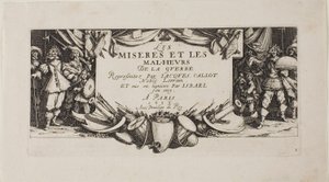 Címlapkép, A háború nyomorúságaiból alkotó: Jacques Callot