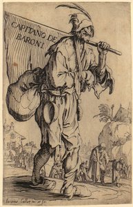Előlap, „A koldusok” sorozat 1. lapja alkotó: Jacques Callot