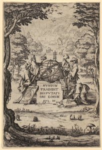 A „Sacra Cosmologia” előlapja alkotó: Jacques Callot