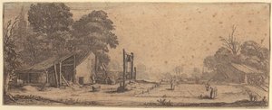 Kert, a „Négy táj” sorozat 1. lapja alkotó: Jacques Callot
