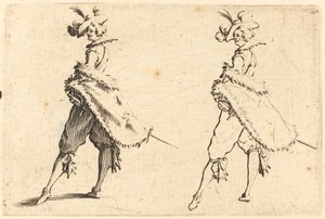 úriember oldalról nézve alkotó: Jacques Callot