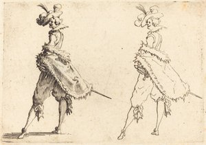 úriember oldalról nézve alkotó: Jacques Callot