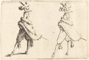 Gentleman Oldalról nézve, c. 1622. alkotó: Jacques Callot