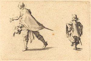 Gentleman and His Page c. 1622. alkotó: Jacques Callot
