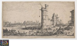 Kilátás a Pont Neuf-ra alkotó: Jacques Callot