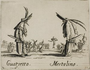 Guatsetto - Mestolino, 5. lemez a Balli di Sfessania-tól alkotó: Jacques Callot