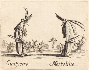 Guatsetto és Mestolino alkotó: Jacques Callot