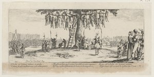 Kiállítás, a „A háború szürkesége” sorozat 11. lapja alkotó: Jacques Callot