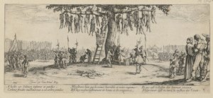 Kiállítás, a „A háború szürkesége” sorozat 11. lapja alkotó: Jacques Callot