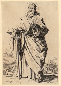 Szűz Mária, 3. lap a „Jézus, a tizenkét apostol és Mária” sorozatból alkotó: Jacques Callot
