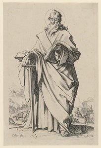 Szent Pál, az „Jézus, a tizenkét apostol és Mária” sorozat 5. lapja alkotó: Jacques Callot