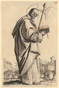 Szent Fülöp, a „Jézus, a tizenkét apostol és Mária” sorozat 11. lapja alkotó: Jacques Callot