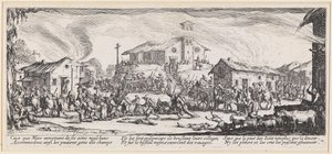 A zsákmány elszállítása alkotó: Jacques Callot