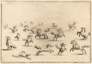 Futó lovak alkotó: Jacques Callot