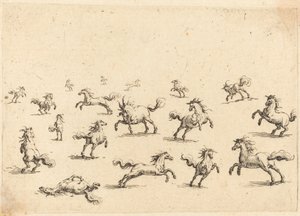 Futó lovak alkotó: Jacques Callot