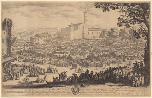 Vásár Imprunetában alkotó: Jacques Callot