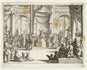 Jézus az orvosok között, az Újszövetségből alkotó: Jacques Callot