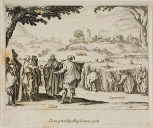 Jézus a farizeusokkal, az Újszövetségből alkotó: Jacques Callot