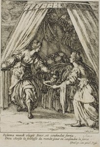 Judit Holofernész fejével alkotó: Jacques Callot