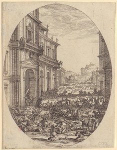 Kis kikötő, „A négy táj” sorozat 4. lapja alkotó: Jacques Callot