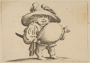 A nagy hasú férfi gombsorral díszített Férfi nagy hasával díszítve w..., 1616-22.