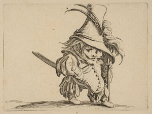A lógó hasú ember és egy..., 1616-22. alkotó: Jacques Callot