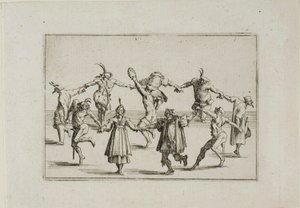 La Ronde (A körtánc), a Caprices-ból alkotó: Jacques Callot